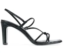 Sandalen mit Riemen 80mm - Schwarz