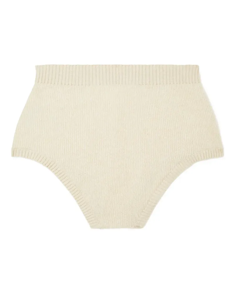 Alanui Gerippte Shorts - Weiß Weiß