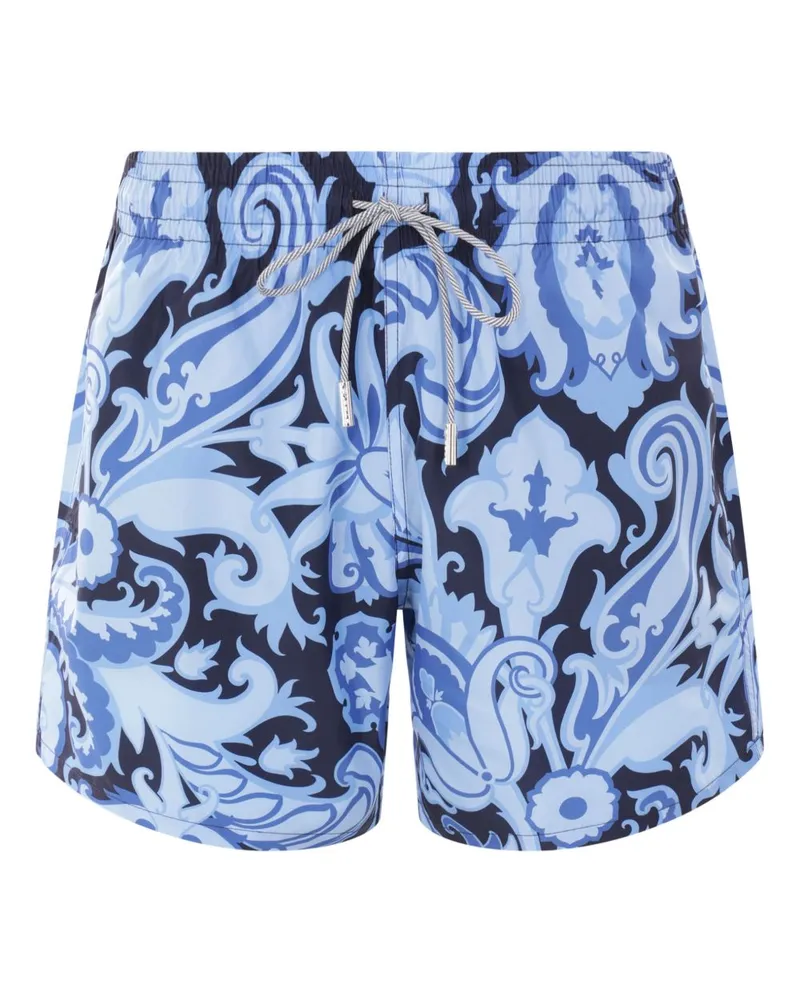 Etro Badeshorts mit Paisley-Print - Blau Blau