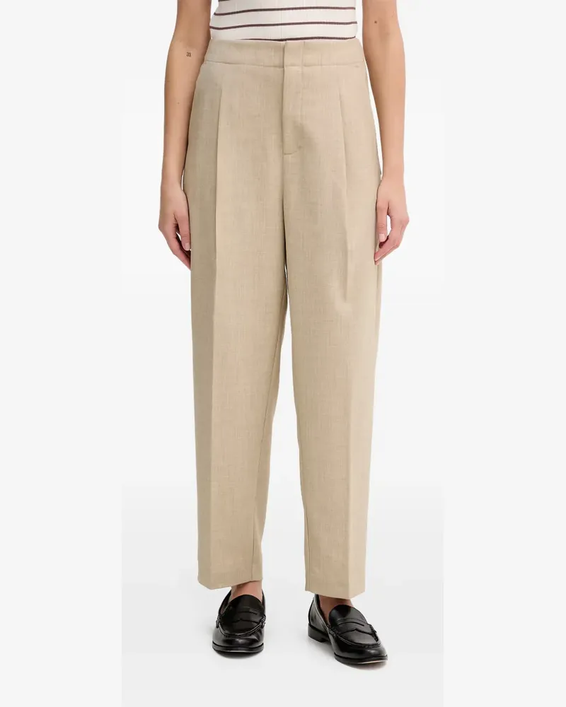 Mos Mosh MMLeysa Flair pleated tailored trousers - Nude Nude