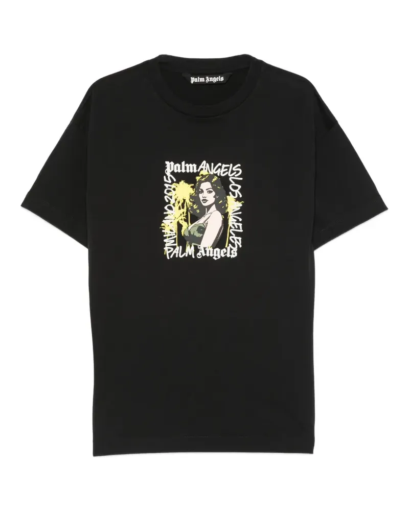 Palm Angels graphic-print T-shirt - Schwarz Schwarz