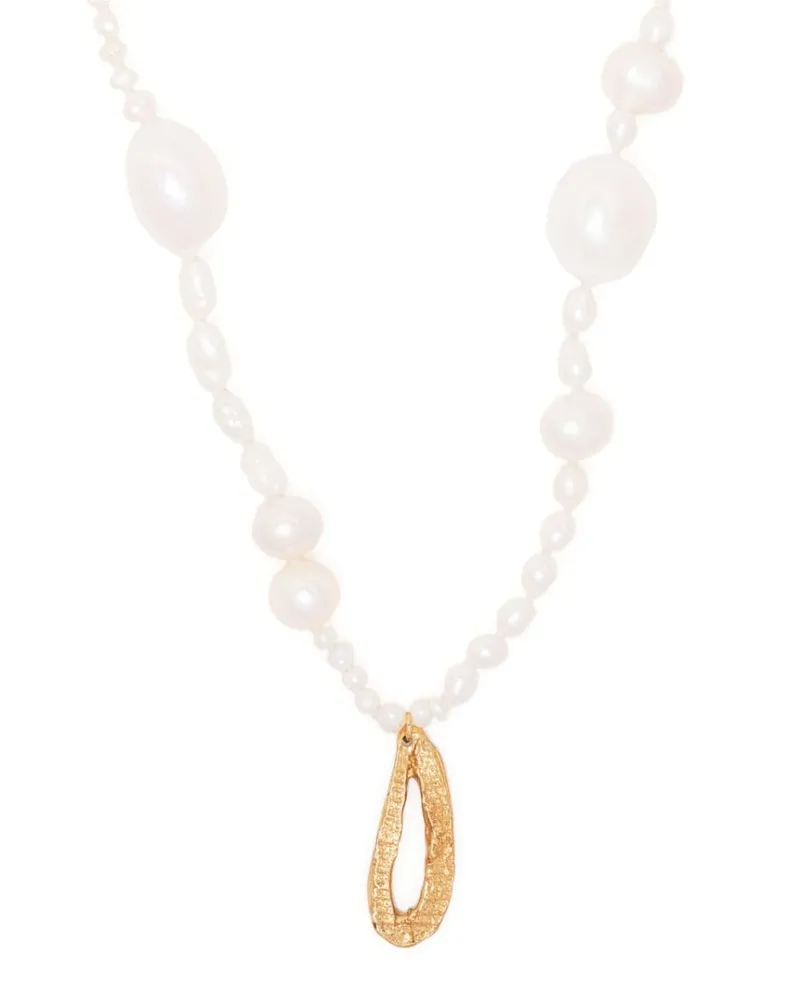 Loveness Lee Halskette mit Perlenverzierung Weiß