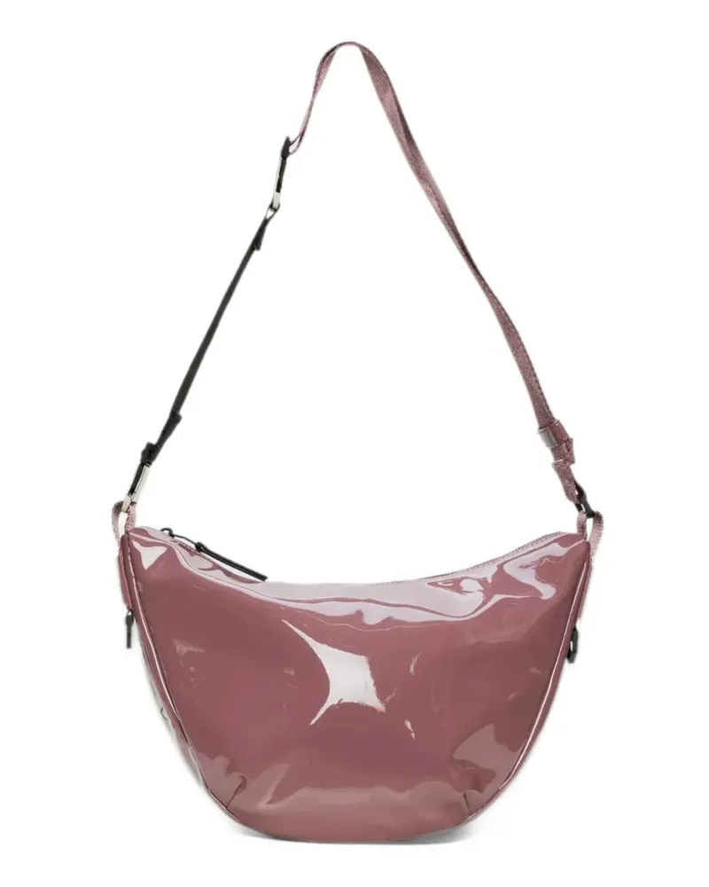RAINS Valera Schultertasche aus Lackleder - Rosa Rosa