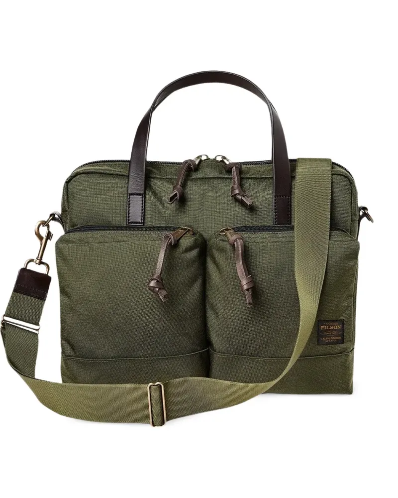 Filson Dryden Aktentasche mit Taschen - Grün Grün
