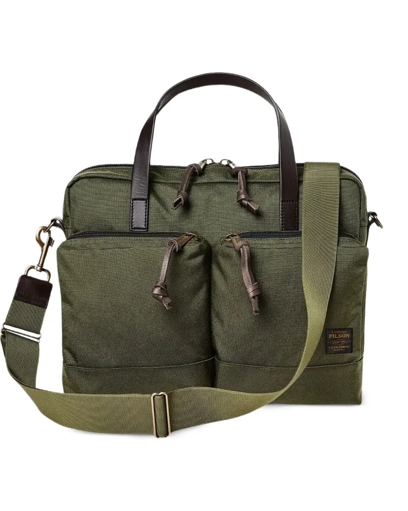 Filson Dryden Aktentasche mit Taschen - Grün Grün