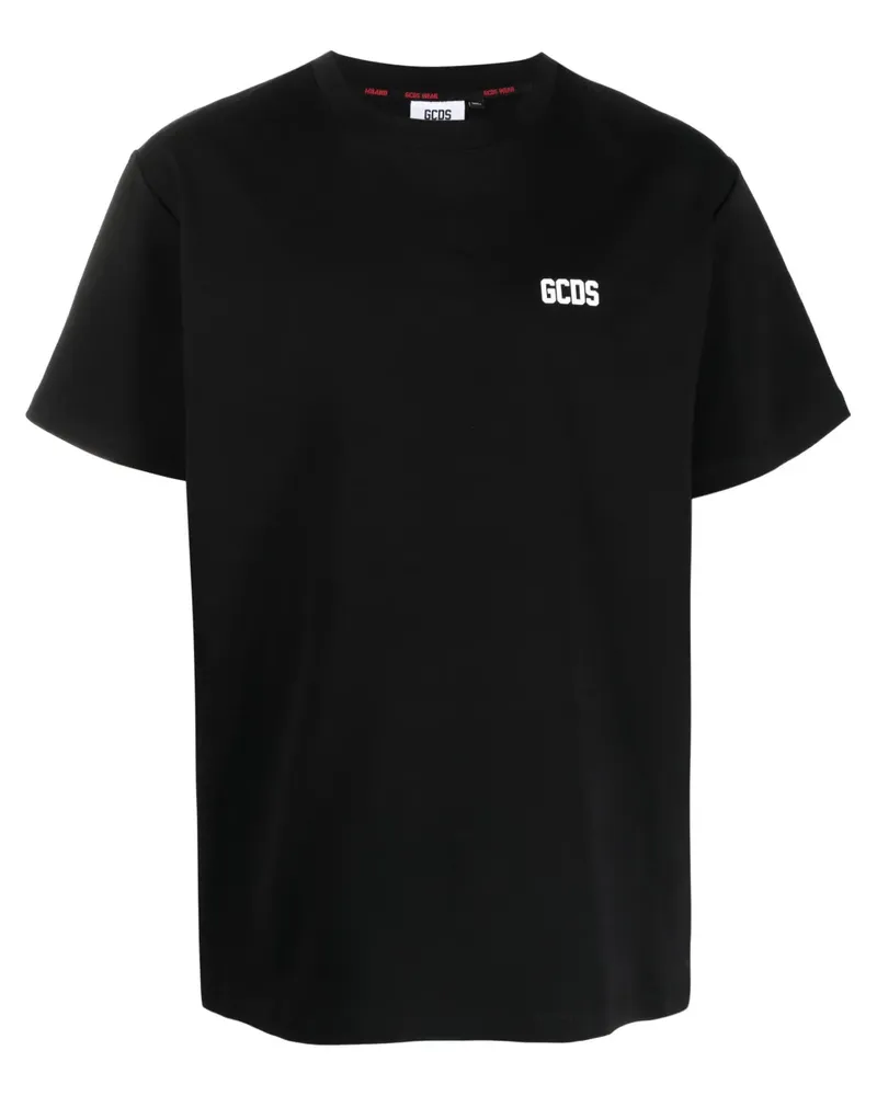 GCDS T-Shirt mit Logo-Print - Schwarz Schwarz