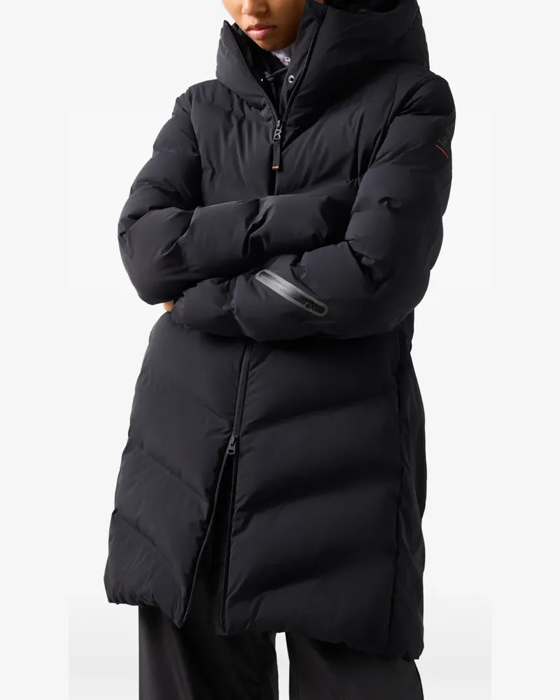 Bogner Fire & Ice Tec-Aen Kapuzenmantel mit Steppung - Schwarz Schwarz