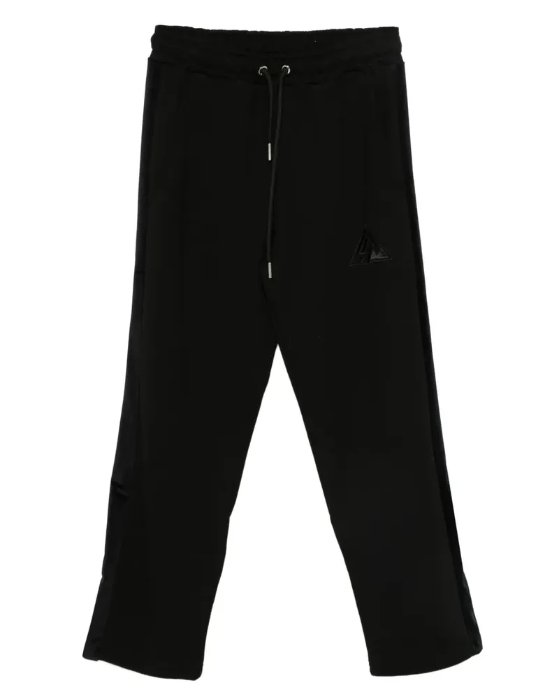Les Hommes Jogginghose mit Logo-Stickerei - Schwarz Schwarz