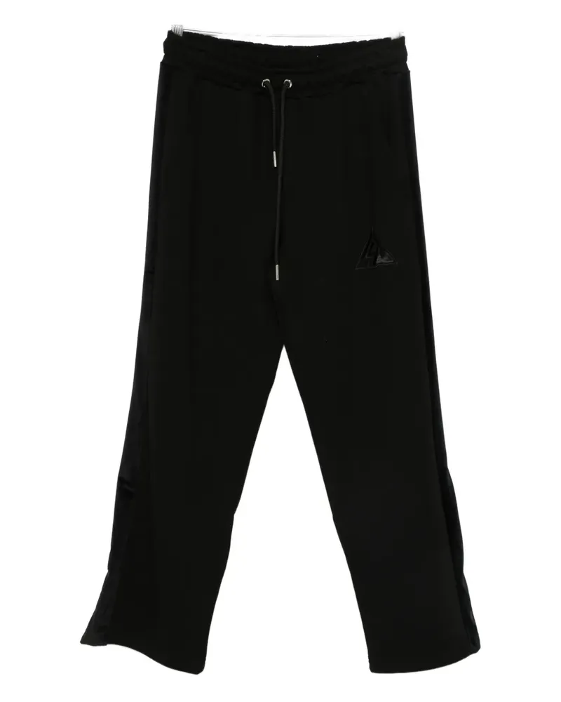 Les Hommes logo-embroidered track pants - Schwarz Schwarz