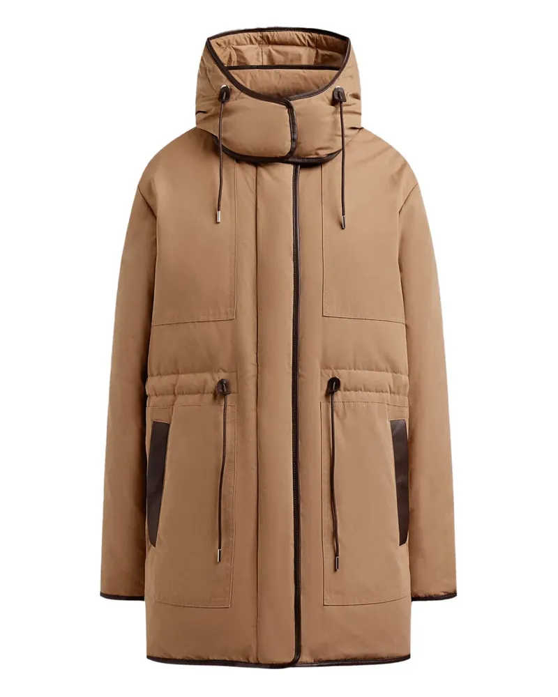 12 STOREEZ Parka mit Kordelzug - Braun Braun