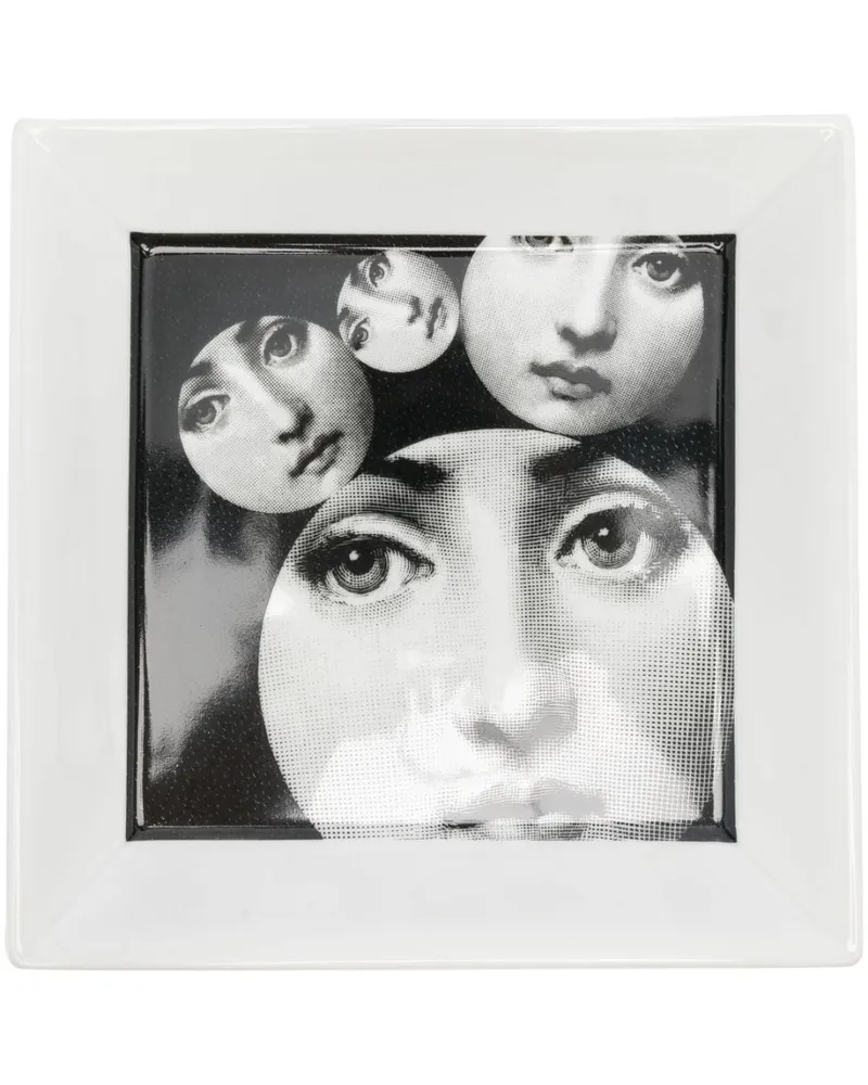 Fornasetti Tema e Variazioni n.242 Teller - Weiß Weiß