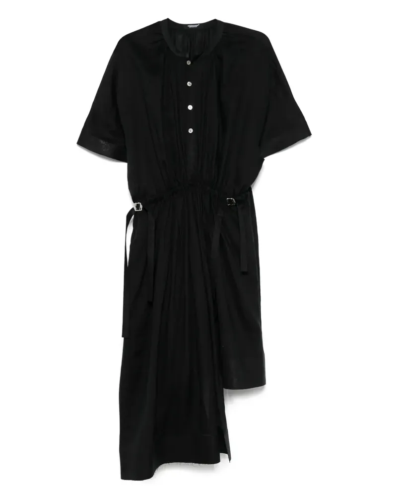 Undercover Hemdkleid aus Leinen - Schwarz Schwarz