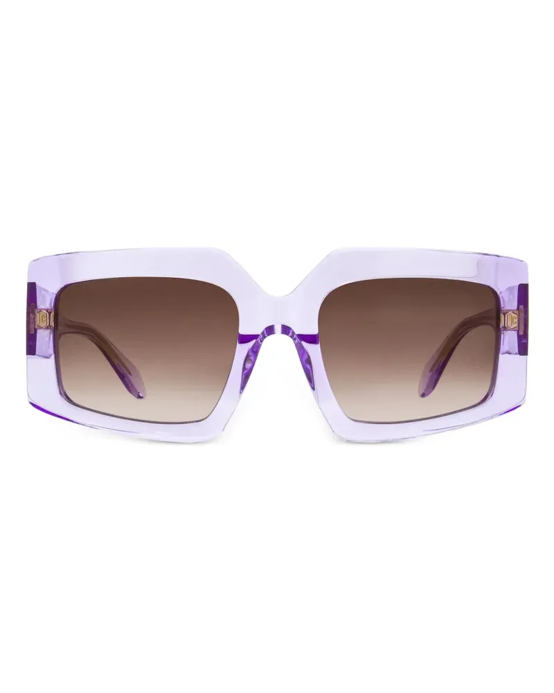 Just Cavalli Sonnenbrille mit Logo-Schild - Violett Violett