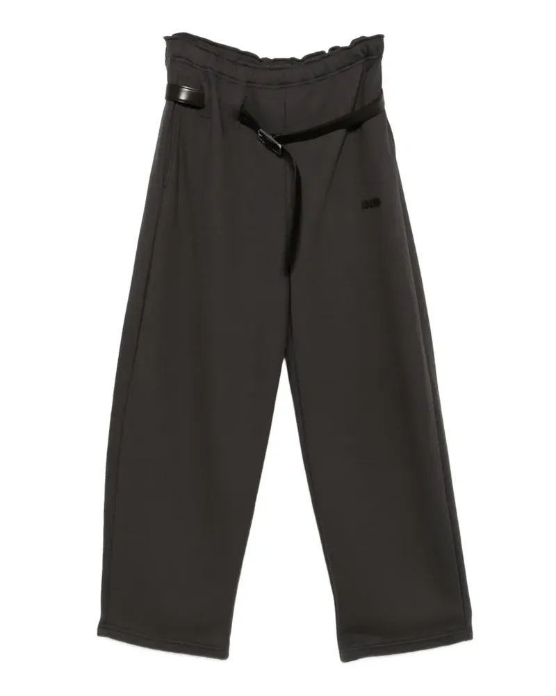 Magliano Provincia elasticated-waistband belt track pants - Grau Grau