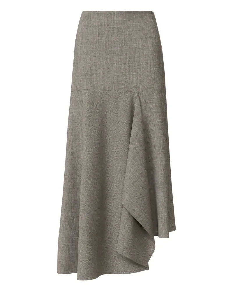 Fabiana Filippi Asymmetrischer Rüschenrock - Grau Grau