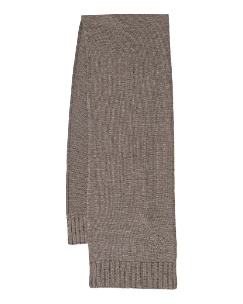 Emporio Armani Schal mit Logo-Stickerei - Nude Nude