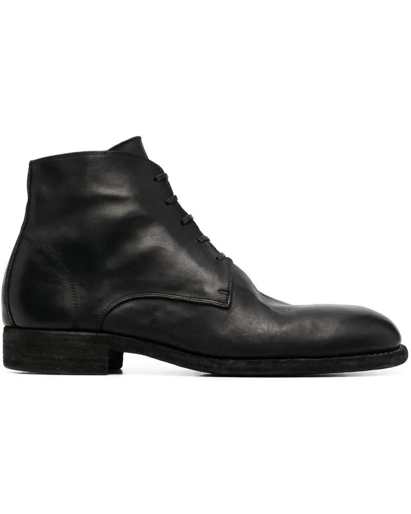 GUIDI Knöchelhohe Schnürstiefel - Schwarz Schwarz