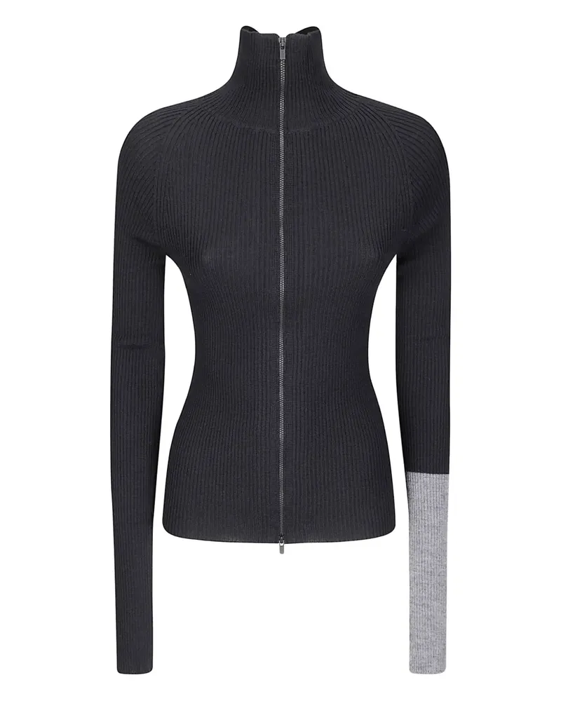 Yohji Yamamoto Jacke mit Stehkragen - Schwarz Schwarz