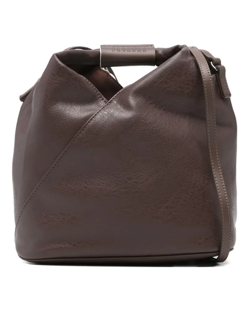 Maison Margiela diagonal-seam shoulder bag - Braun Braun