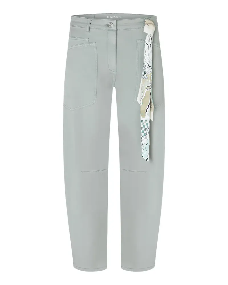 Cambio scarf-detail trousers - Grün Grün