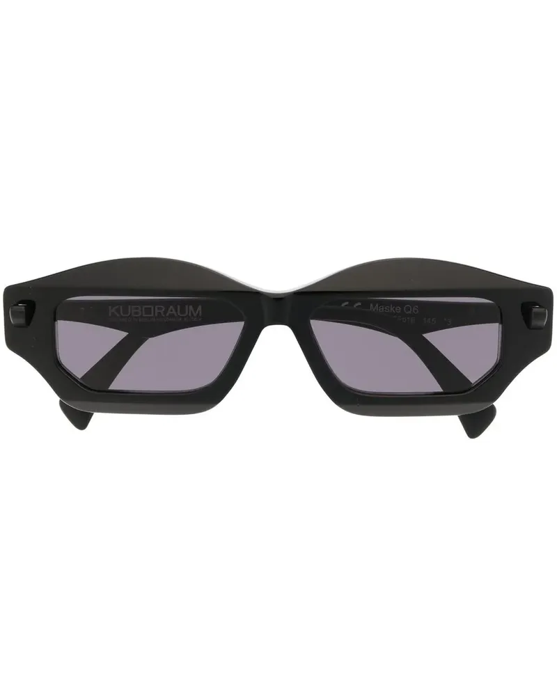 KUBORAUM Eckige Sonnenbrille - Schwarz Schwarz