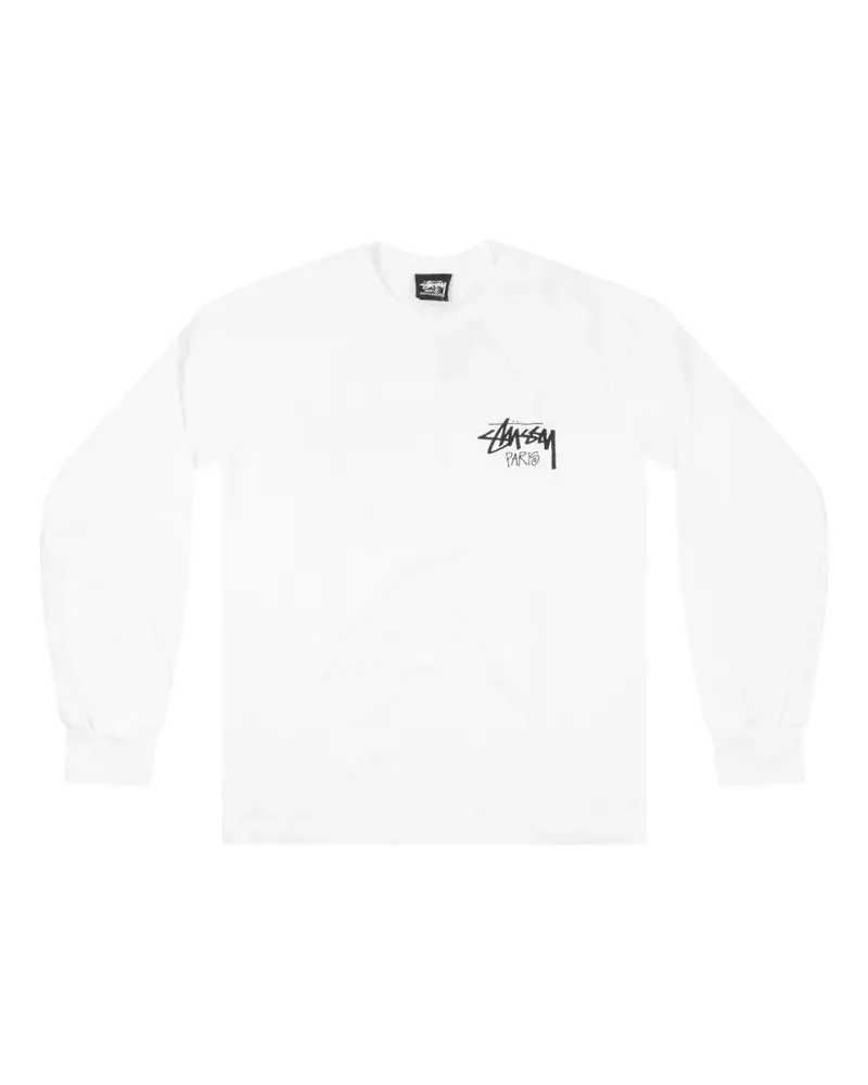 Stüssy Paris long-sleeve T-shirt - Weiß Weiß