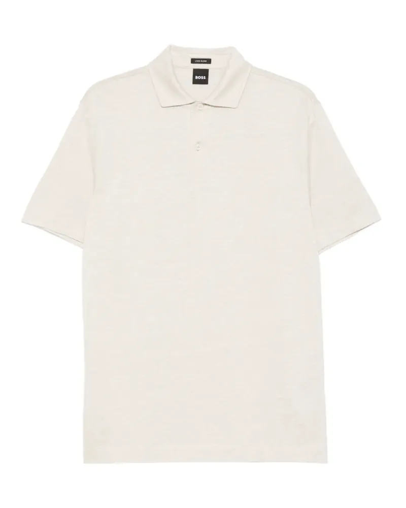 HUGO BOSS buttoned polo shirt - Nude Nude