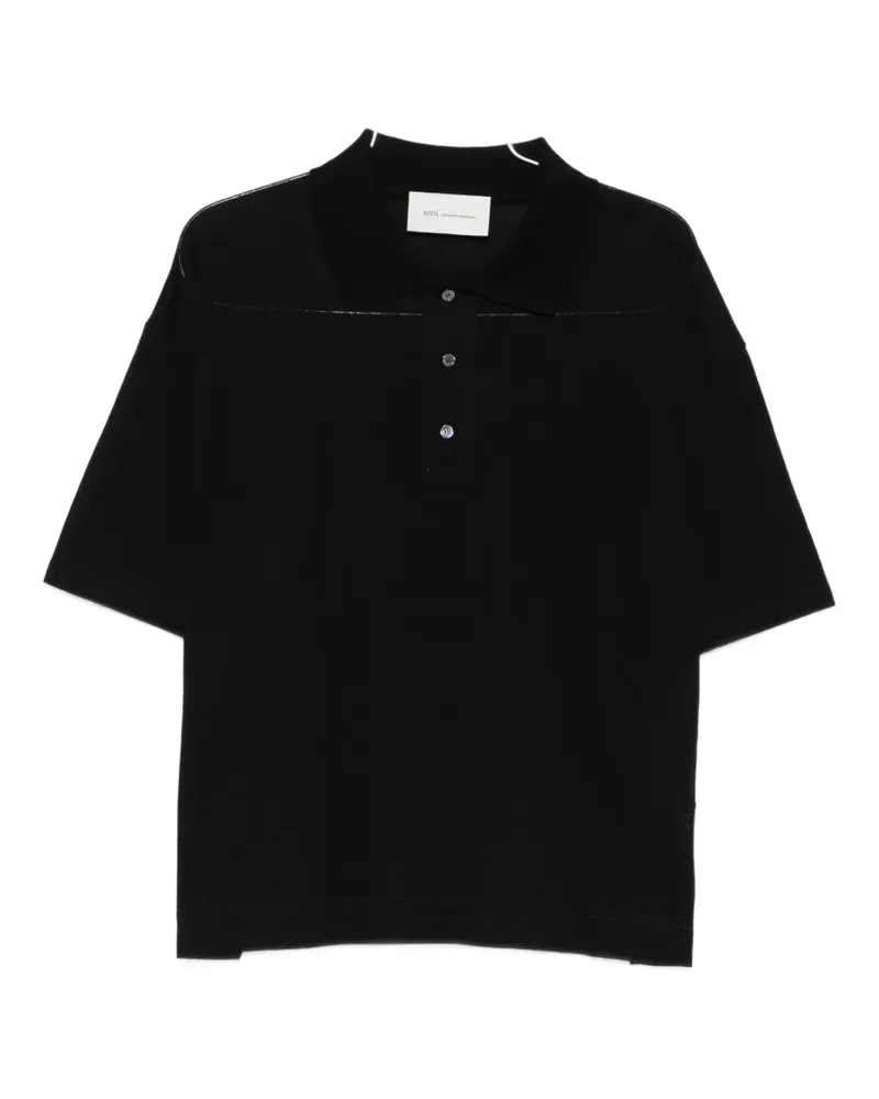 AMI Paris short-sleeve polo shirt - Schwarz Schwarz