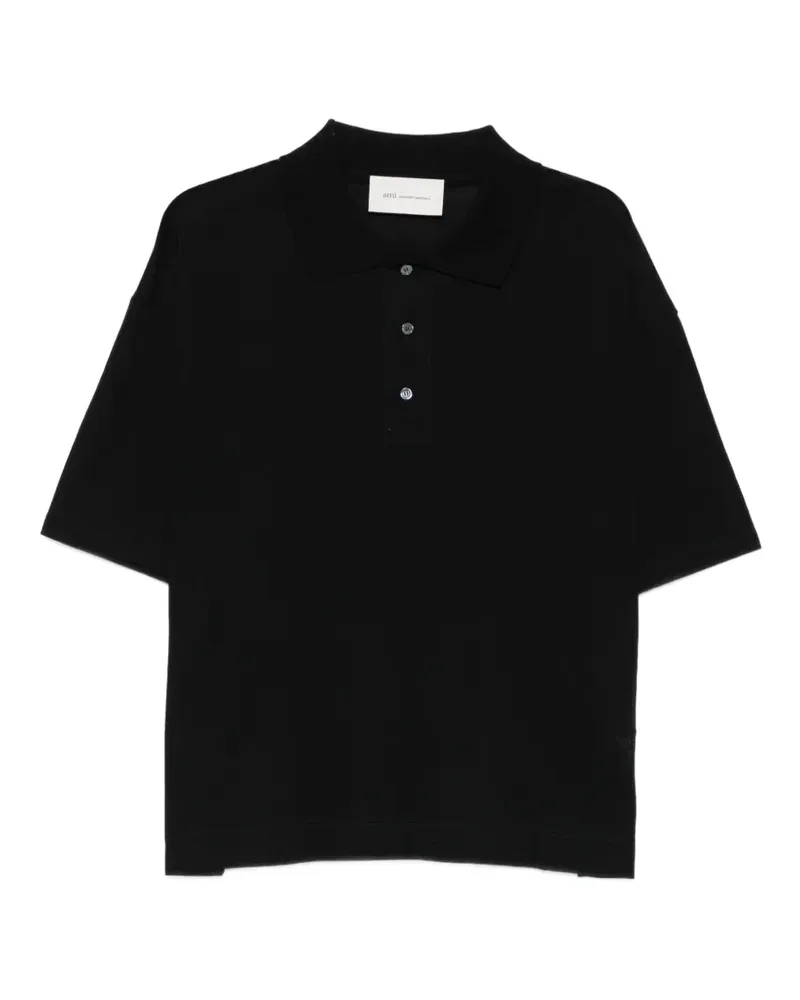 AMI Paris short-sleeve polo shirt - Schwarz Schwarz