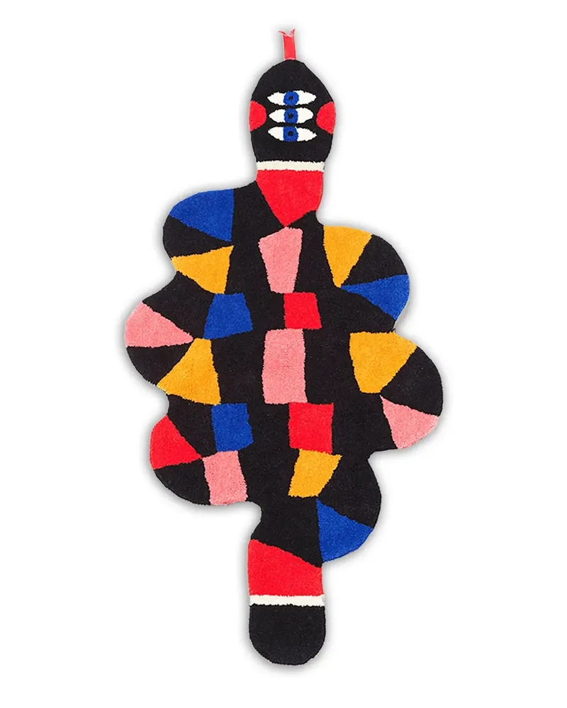 Qeeboo Oggian Camisole-Teppich (66cm x 1360cm) - Schwarz Schwarz