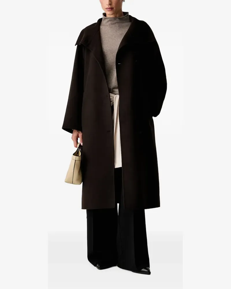 Marc O'Polo belted button-up coat - Braun Braun
