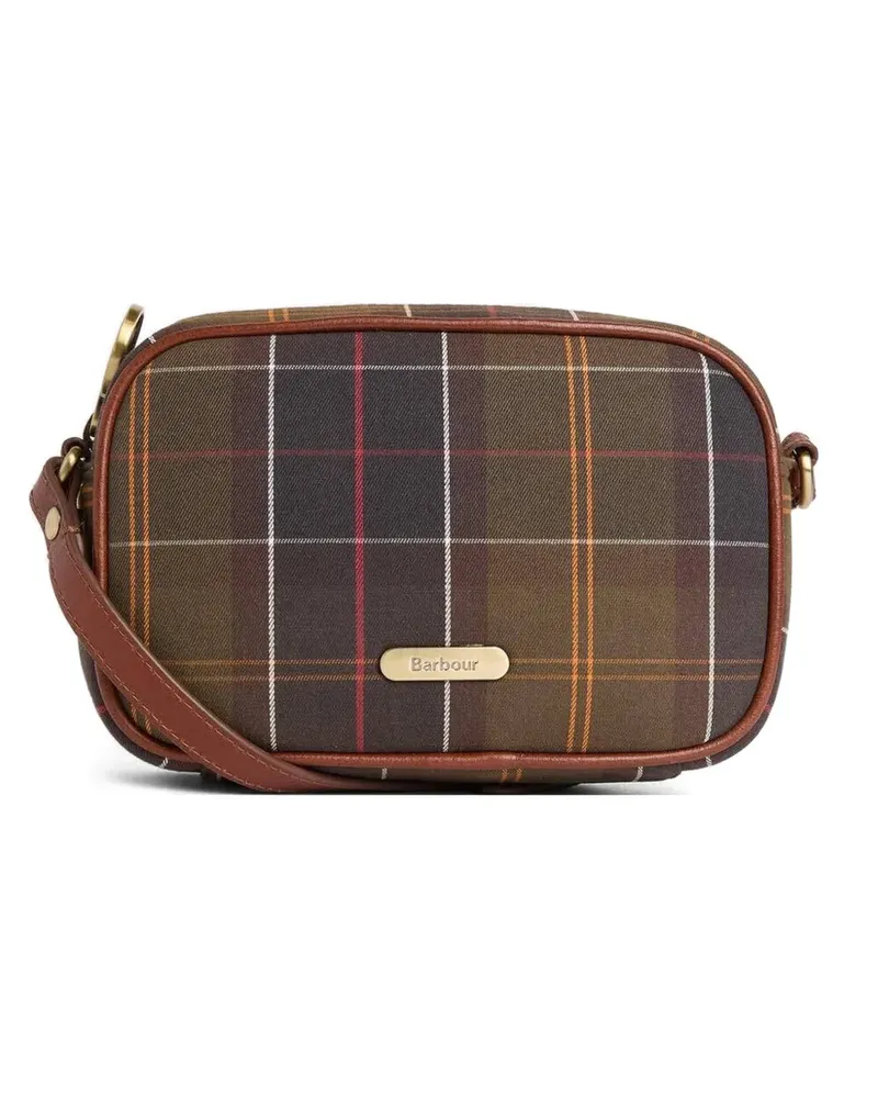 Barbour Schultertasche mit Schottenkaro-Muster - Braun Braun