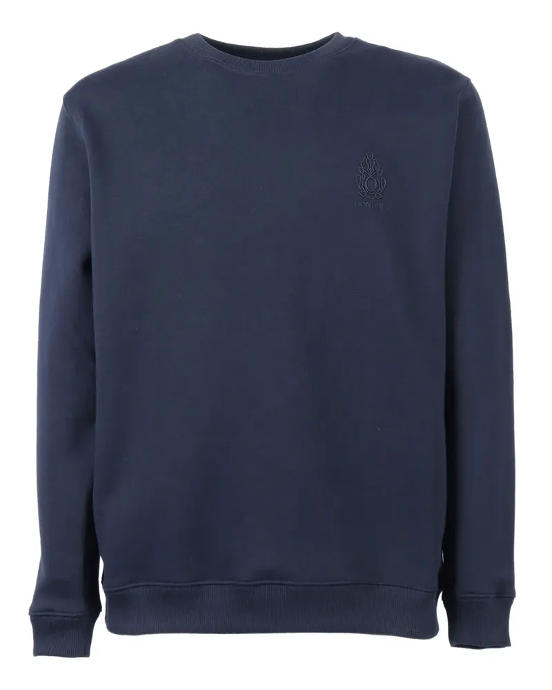 Dondup Sweatshirt mit Logo-Stickerei - Blau Blau