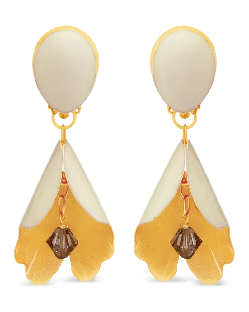 Oscar de la Renta Glockenblumen-Hängeohrringe - Gold Gold