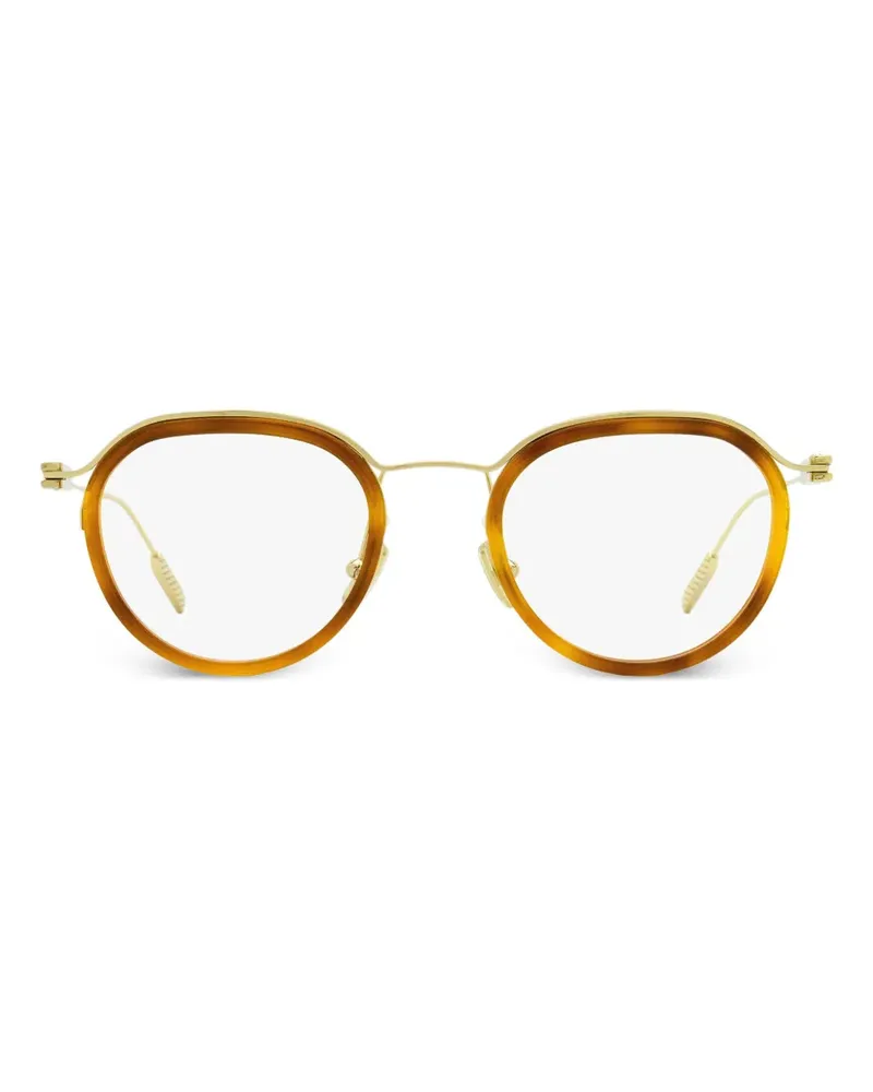 Ermenegildo Zegna Brille mit ovalem Gestell - Braun Braun