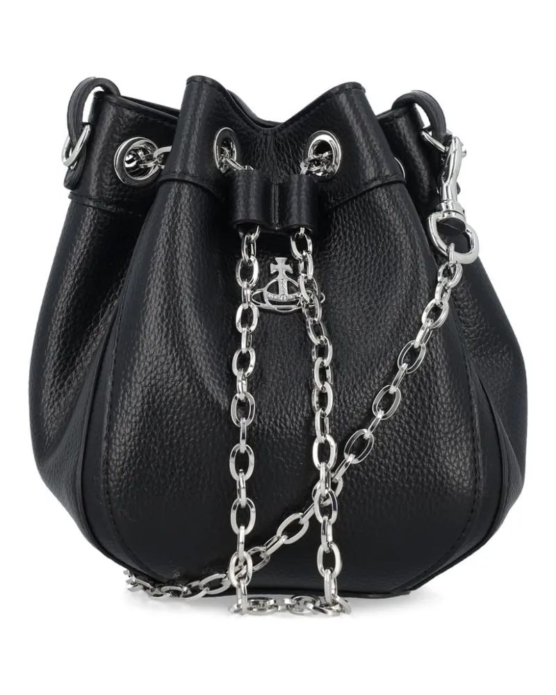 Vivienne Westwood Kleine Chrissy Beuteltasche - Schwarz Schwarz