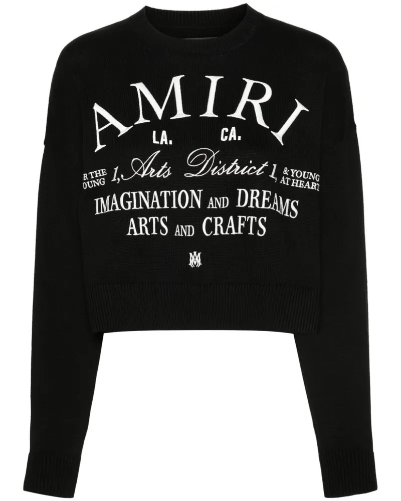 Amiri Pullover mit Logo-Stickerei Schwarz