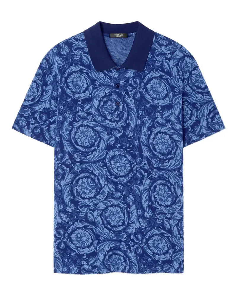 Versace Barocco Poloshirt - Blau Blau