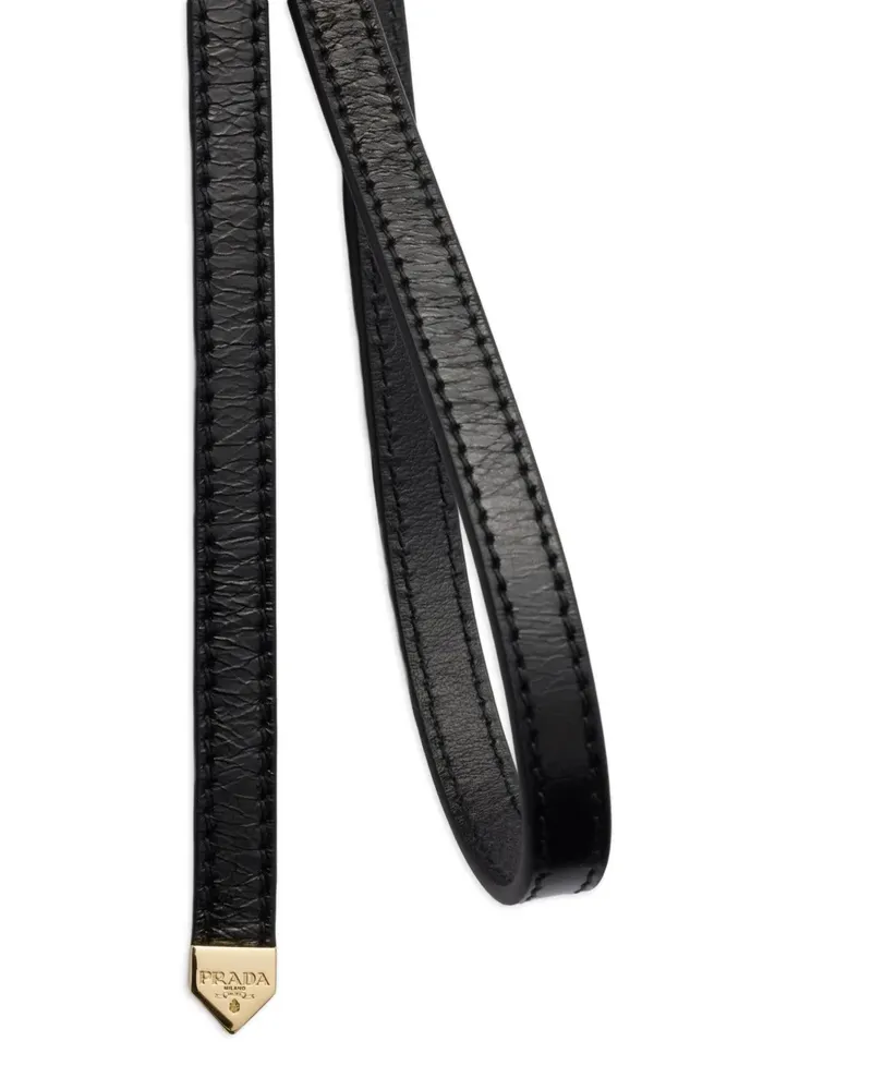 Prada Gürtel aus Leder - Schwarz Schwarz