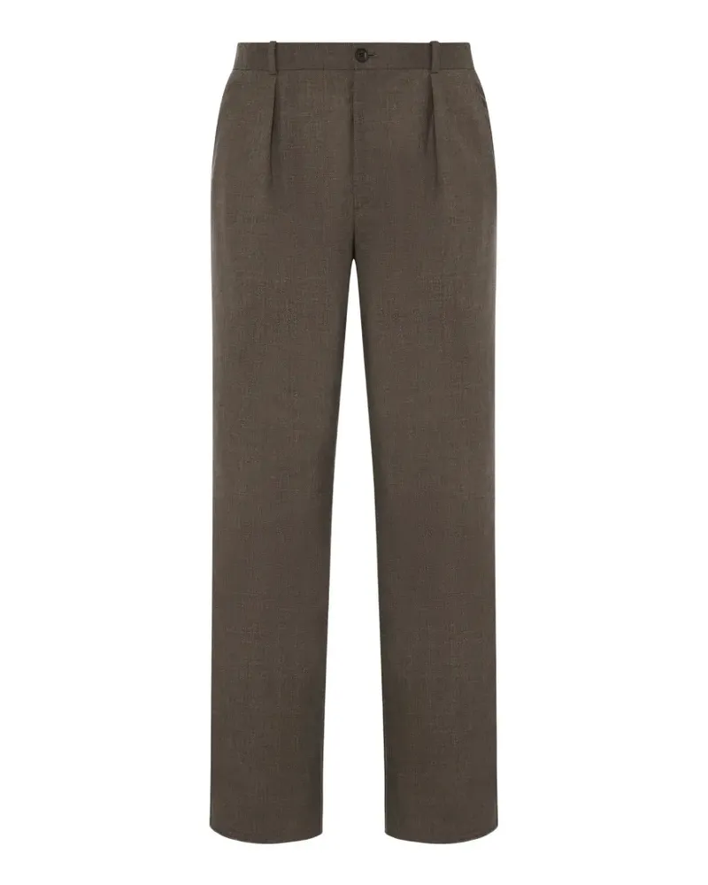 The Row Tami pleated wool trousers - Braun Braun