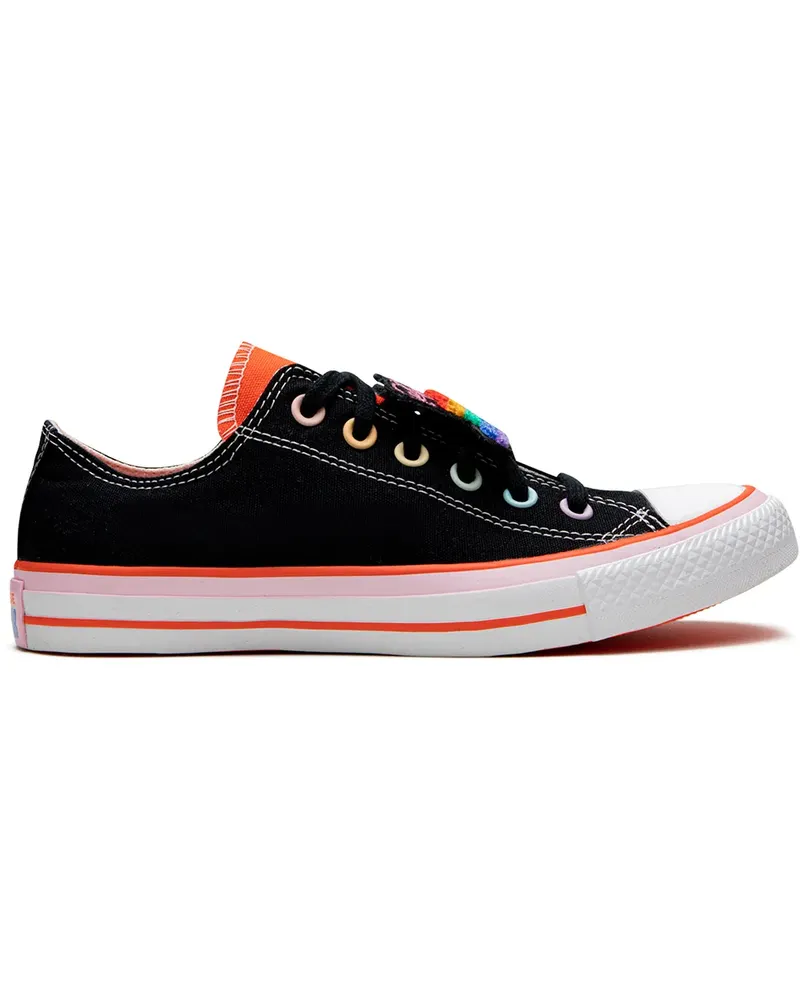 Converse Sneakers mit Regenbogenstreifen - Schwarz Schwarz