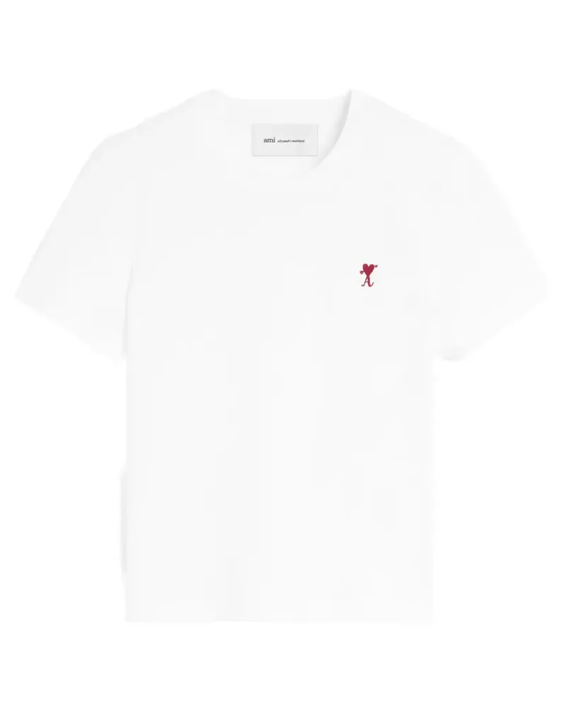 AMI Paris T-Shirt aus Baumwolle - Weiß Weiß