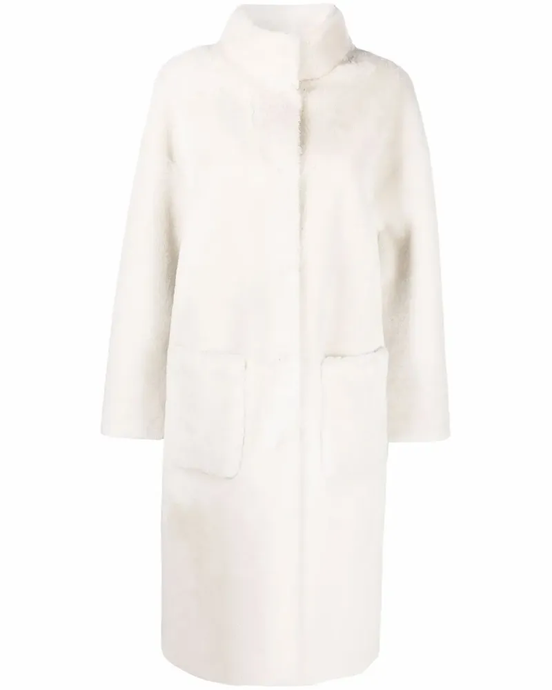 Liska Wendbarer Shearling-Mantel - Nude Nude