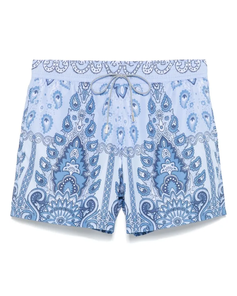 Etro Badeshorts mit Medaillon-Print - Blau Blau