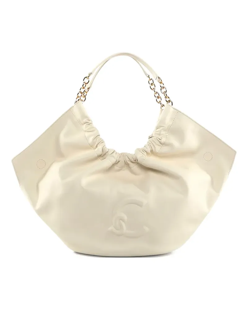 Coccinelle chain-handle leather tote bag - Weiß Weiß