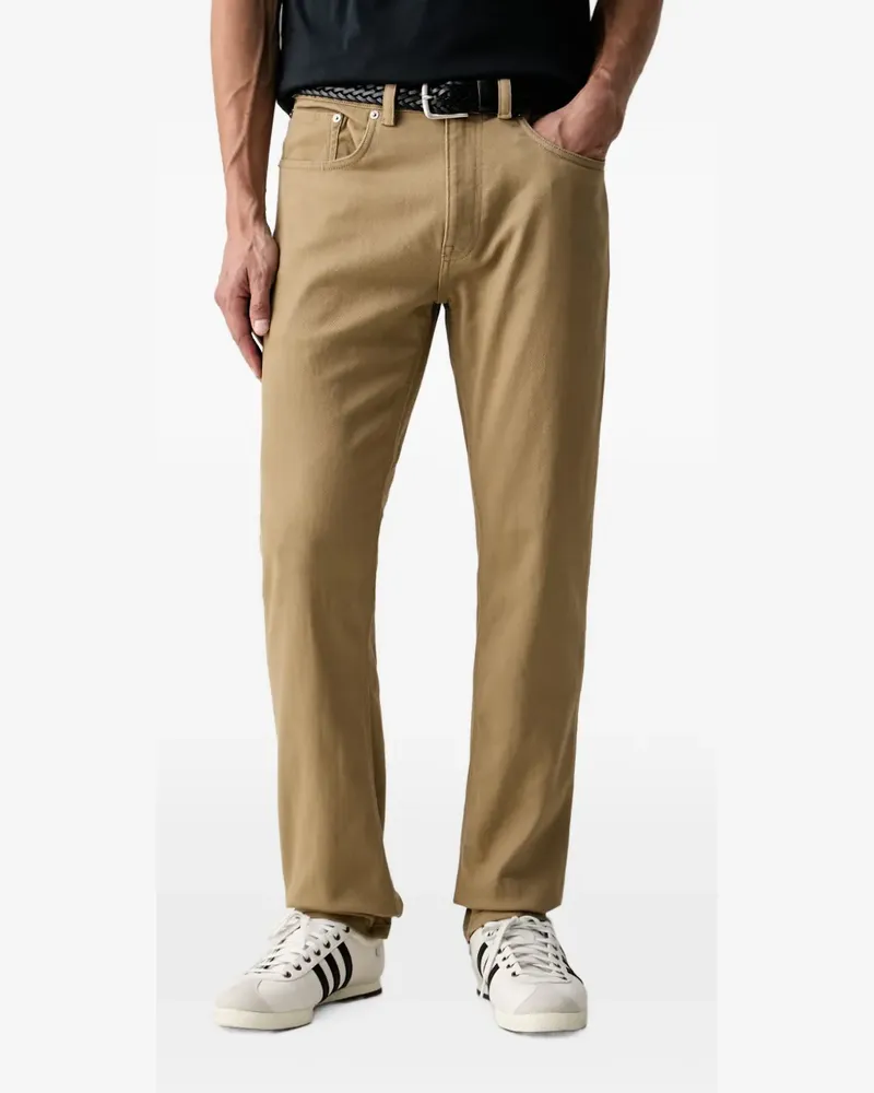 Gant logo-patch straight-leg jeans - Nude Nude