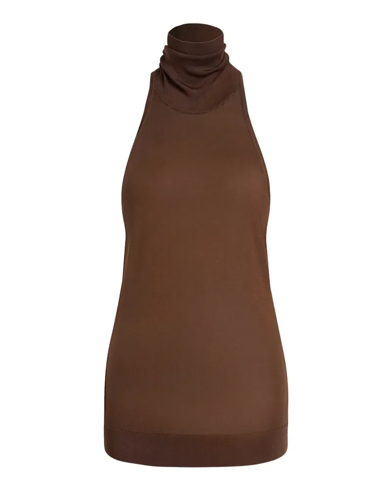 12 STOREEZ Saori silk top - Braun Braun