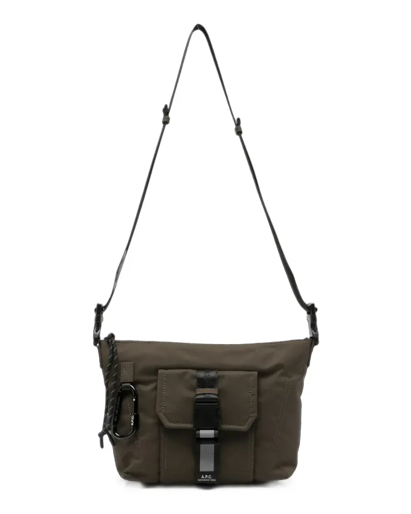 A.P.C. buckle-fastening messenger bag - Braun Braun