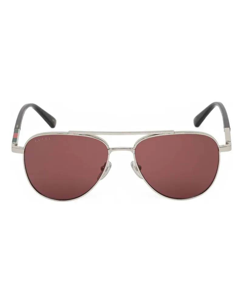 Gucci pilot-frame sunglasses - Silber Silber