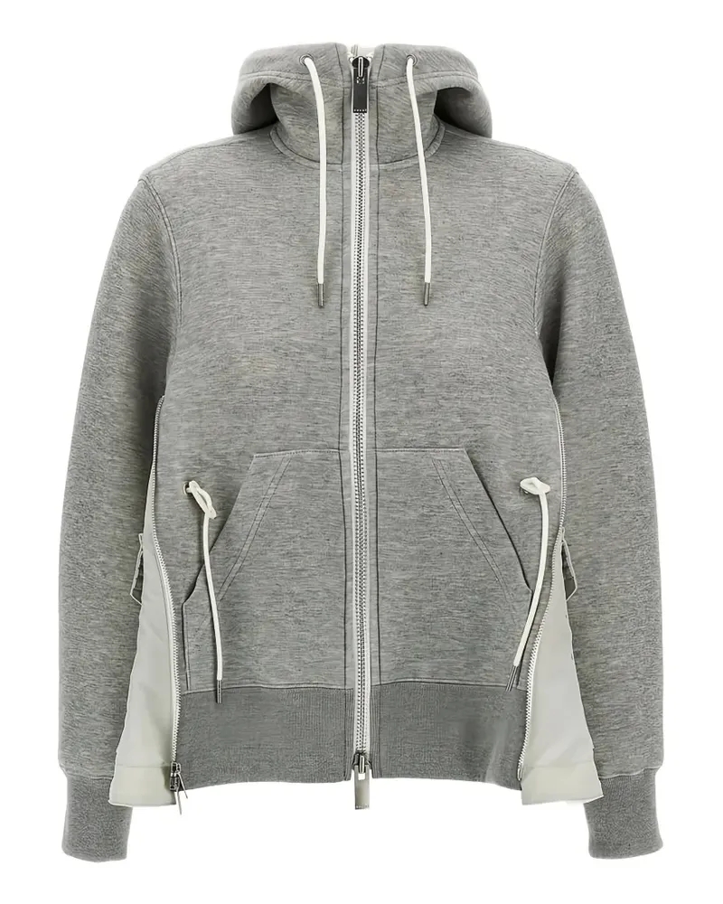 Sacai Sponge Sweat hybrid hoodie - Grau Grau